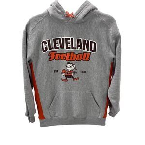 Badger Sport Men's MD Brownie Cleveland Browns Football Hoodie Sweatshirt